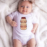 Funny Cute Silly Unisex Infant Baby Clothes Custom Baby Boy Girl Shower Gift New Mom Dad Pregnancy Reveal Food Pun Baby Outfit Trendy Minimalist Bodysuit