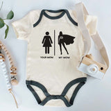 Funny Dad Baby Bodysuit Father's Day Present New Dad Baby Shower Gift Boy Girl Unisex Infant Clothing Playful Superhero Outfit Custom Newborn Clothes