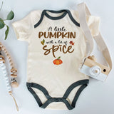 A little Pumpkin with a Lot of Spice Baby Bodysuit Unisex Infant Clothing Fall Autumn Baby Clothes