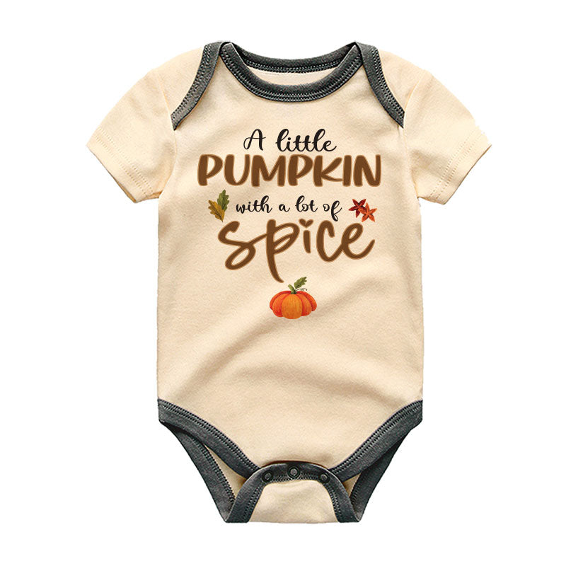 A little Pumpkin with a Lot of Spice Baby Bodysuit Unisex Infant Clothing Fall Autumn Baby Clothes