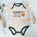 Accountant Baby Bodysuit, CPA Accounting Finance Auditor Baby Clothes, Future Profession Baby romper