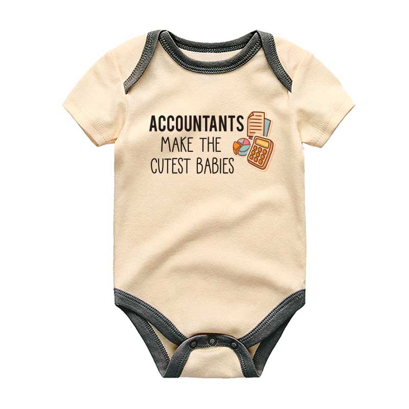 Accountant Baby Bodysuit, CPA Accounting Finance Auditor Baby Clothes, Future Profession Baby romper