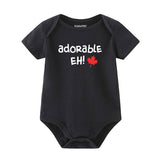 Funny Canadian Baby Gift Adorable Eh Romper Baby Shower Gift Canadian Baby Outfit Custom Baby Romper Baby Boy Girl One Piece Personalized Infant Shirt