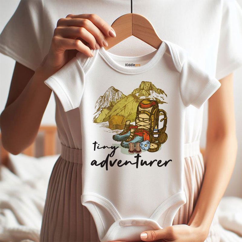 Tiny Adventurer Baby Bodysuit Cute Outdoor Newborn Outfit Infant Adventure Romper  Vêtements bébé
