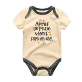 Rainbow Outfit French Baby Clothes Vêtements bébé Newborn Gift Sentimental Baby Shower Keepsake
