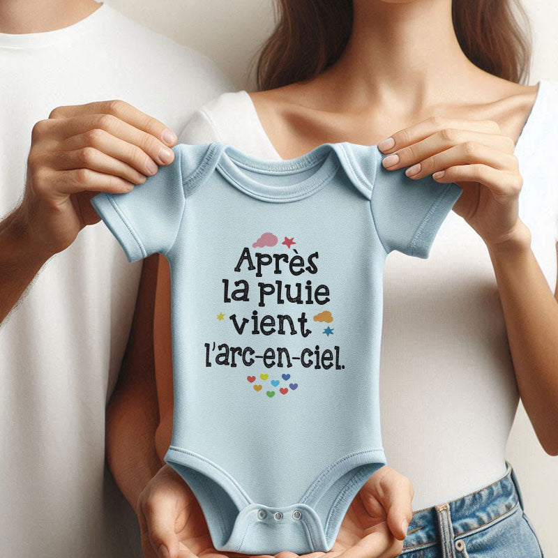Rainbow Outfit French Baby Clothes Vêtements bébé Newborn Gift Sentimental Baby Shower Keepsake