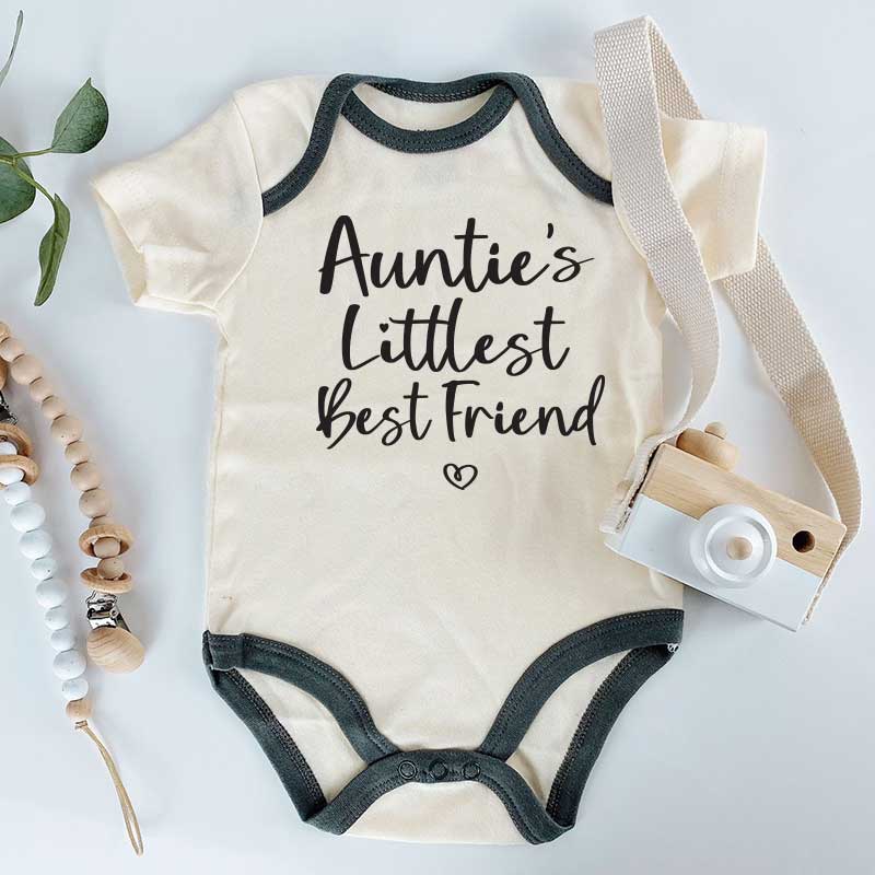 Aunt Aunties Best friend  bestie baby clothes Cute Gift for niece nephew