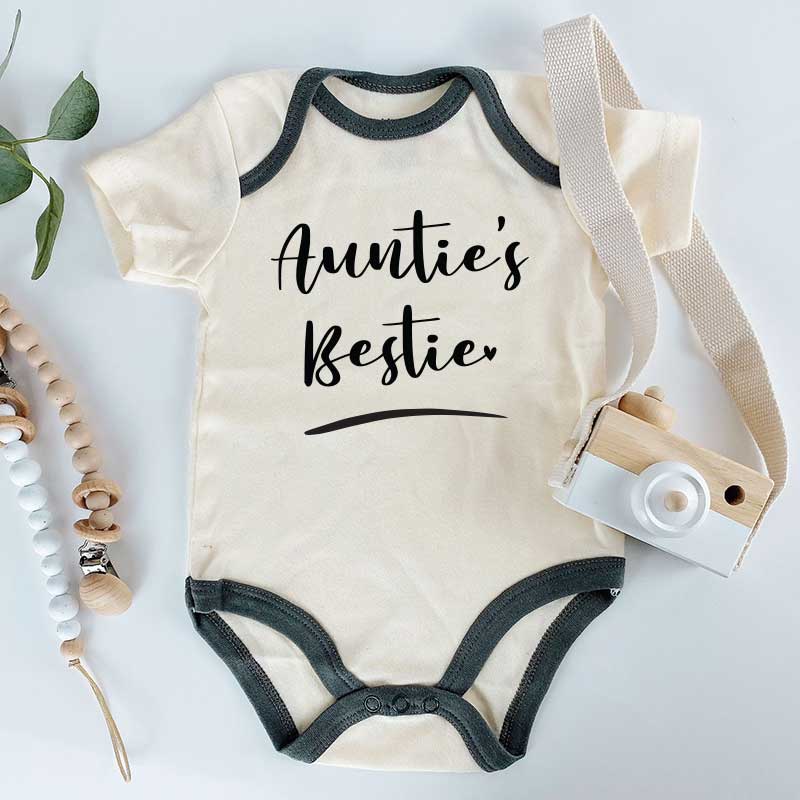 Aunt Auntie best friend Baby clothes bestie baby bodysuit Gift for baby boy girl niece nephew