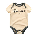 Bambino Baby Romper Italian Baby Shower Gift Pregnancy Reveal Italian Baby Boy Clothes Personalized Baby Bodysuit