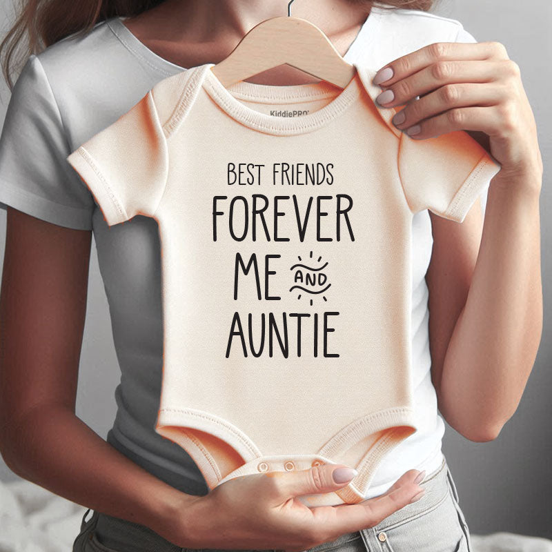 Best Friends Forever Baby Bodysuit Aunt Niece Nephew Matching Newborn Outfit Baby Shower Gift for Aunties