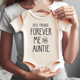 Best Friends Forever Baby Bodysuit Aunt Niece Nephew Matching Newborn Outfit Baby Shower Gift for Aunties