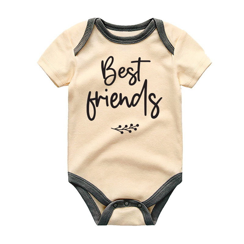 Best Friends Baby Bodysuit Cute Matching Outfit for Newborns & Infants Baby Shower Gift Vêtements bébé