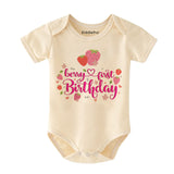 Kiddiepro First Birthday Strawberry Theme Baby Bodysuit Berry First Birthday Outfit One Year Old Clothes