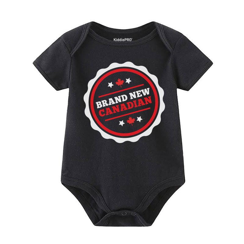 Brand New Canadian Baby Bodysuit Baby Shower Gift Canadian Baby Outfit Custom Baby Romper Baby Boy Girl One Piece Personalized Infant Shirt