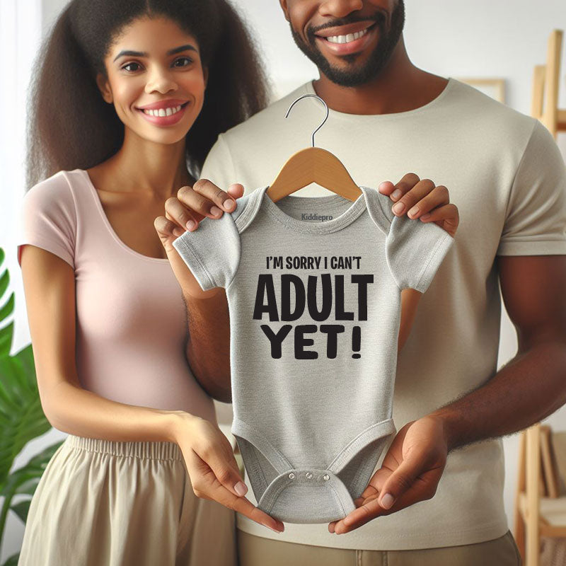 Sorry I Can’t Adult Yet Baby Bodysuit Funny Newborn Infant Outfit Baby Shower Gift Vêtements bébé