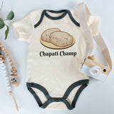 Chapati Champ Baby Clothes Cute Indian Baby Boy Girl Bodysuit Foodie Ethnic Indian Cuisine Outfit