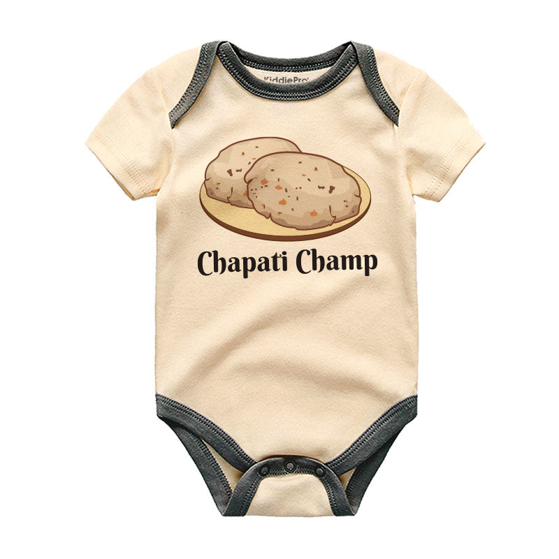 Chapati Champ Baby Clothes Cute Indian Baby Boy Girl Bodysuit Foodie Ethnic Indian Cuisine Outfit