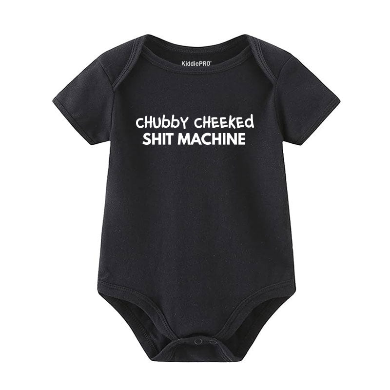 Funny Newborn Clothes Chubby Cheeked Beep Machine Baby Boy Girl Infant Romper Baby Shower Gift Hilarious Baby Present