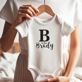 Personalized Newborn Outfit  Monogrammed Baby Bodysuit with Custom Name  Personalized Coming Home Outfit Newborn Take Home Clothes  Baby Shower Gift