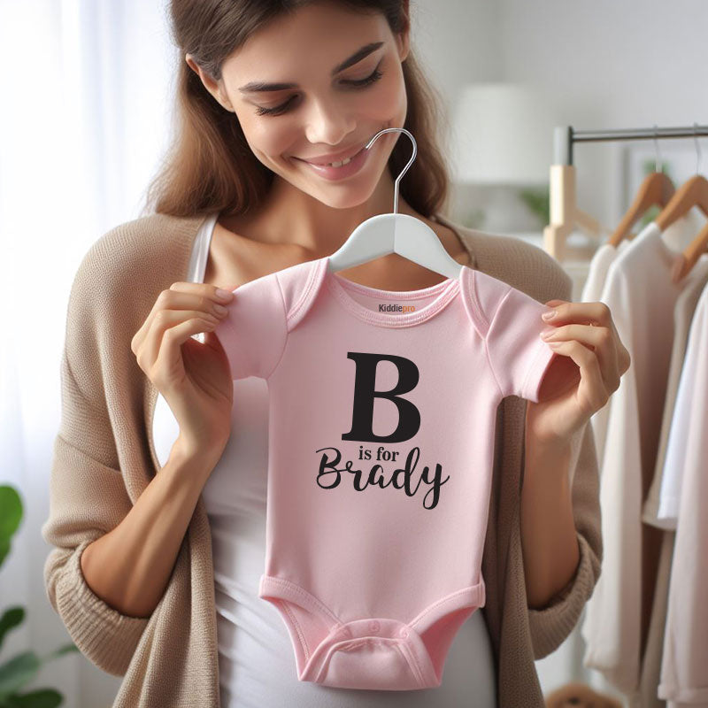 Personalized Newborn Outfit  Monogrammed Baby Bodysuit with Custom Name  Personalized Coming Home Outfit Newborn Take Home Clothes  Baby Shower Gift