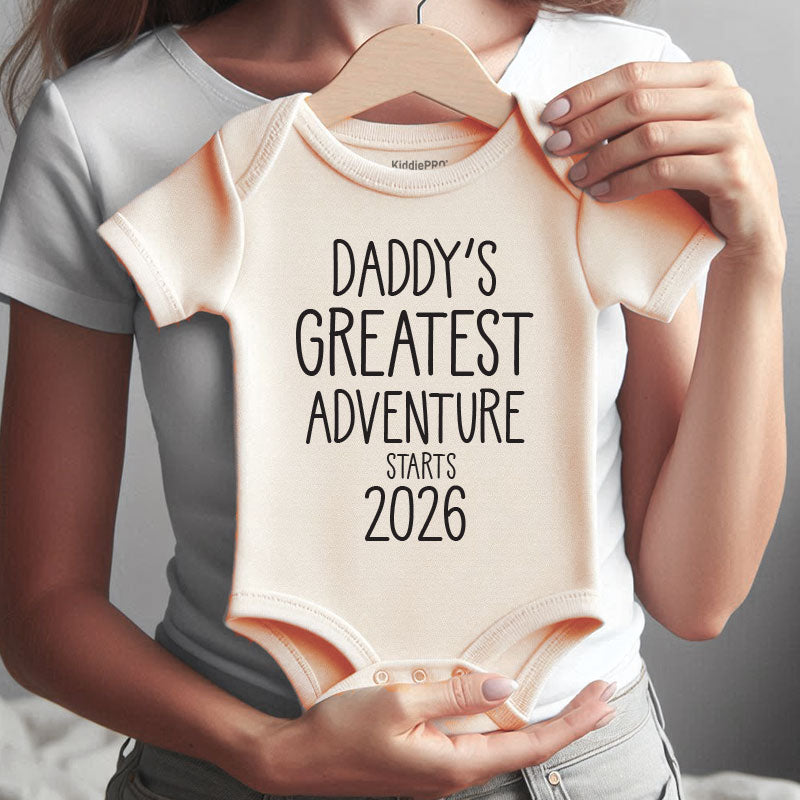 Personalized Sentimental Pregnancy Announcement Outfit Baby Shower Gift for Dad Cute Newborn Keepsake Bodysuit Vêtements bébé