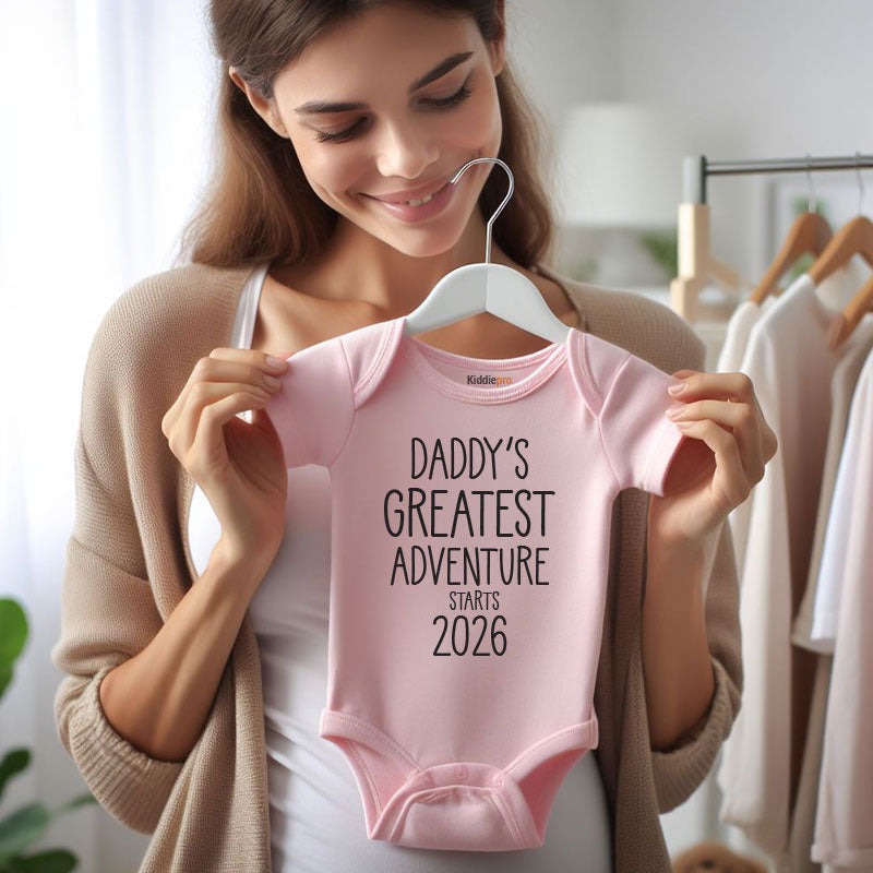 Personalized Sentimental Pregnancy Announcement Outfit Baby Shower Gift for Dad Cute Newborn Keepsake Bodysuit Vêtements bébé