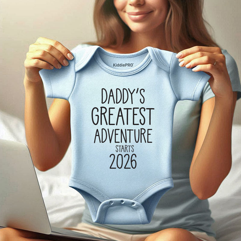 Personalized Sentimental Pregnancy Announcement Outfit Baby Shower Gift for Dad Cute Newborn Keepsake Bodysuit Vêtements bébé