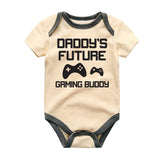 Future Gaming Buddy Funny Baby bodysuit Game controller Video Games Daddy's Gaming Partner Baby clothes,Personalize Infant Clothing Unisex Baby One-piece