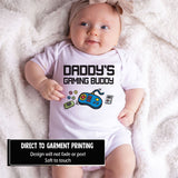 Daddy's Gaming Buddy Funny Baby bodysuit Little Gamer, Father Son Daughter Bonding, Daddy's Gaming Partner Baby clothes,Personalize Infant Clothing Unisex Baby One-piece