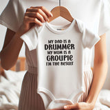 Funny Rock Band Baby Bodysuit Music Lover Newborn Outfit Baby Shower Gift for Musicians
