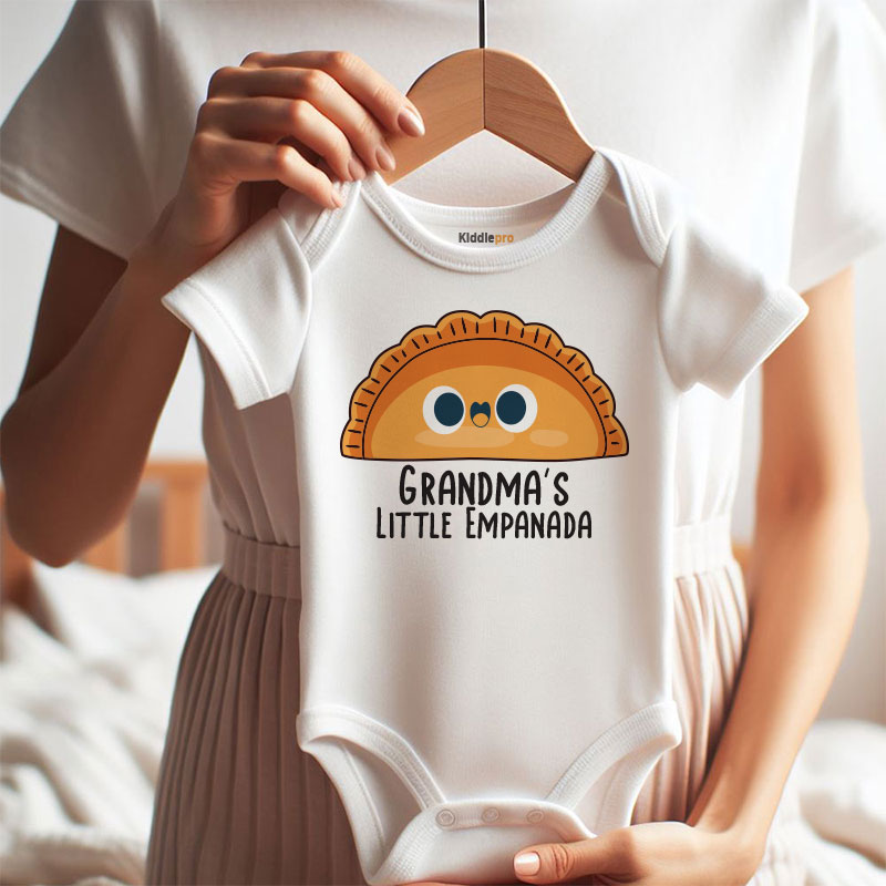 Grandma’s Little Empanada Baby Clothes Funny Food Theme Infant Bodysuit Vêtements bébé