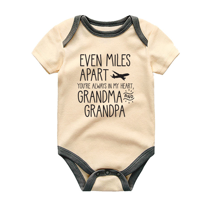 Vêtements bébé Grandma and Grandpa Baby Bodysuit Long Distance Family Gift Sentimental Newborn Outfit Baby Shower Keepsake