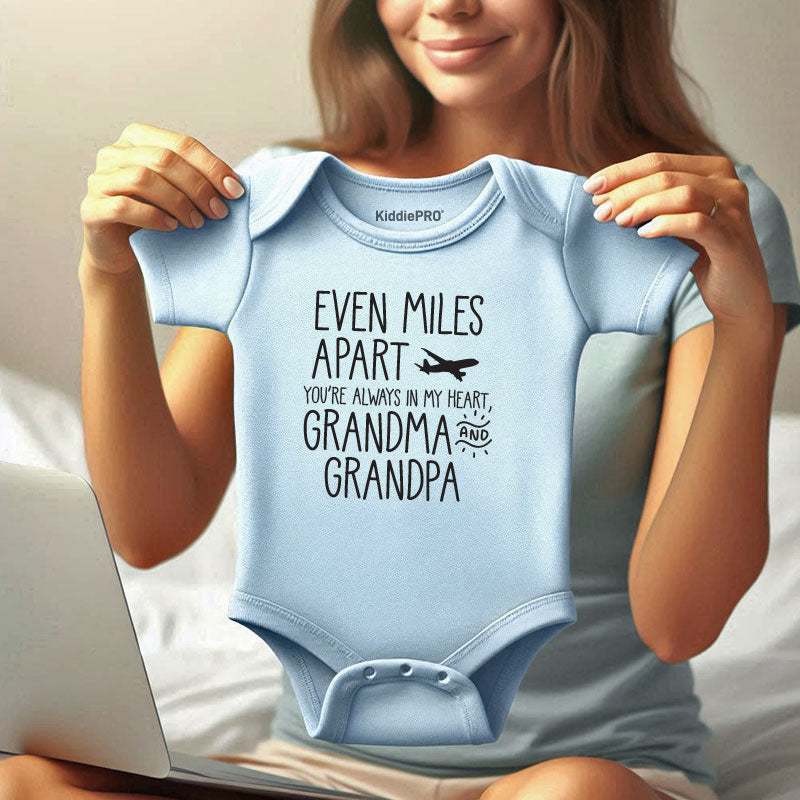 Vêtements bébé Grandma and Grandpa Baby Bodysuit Long Distance Family Gift Sentimental Newborn Outfit Baby Shower Keepsake