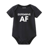 Expensive AF CUte Funny Unisex Infant Baby Boy Girl Bodysuit Personalized Newborn Baby ShowerGift