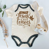 First thanksgiving baby boy girl outfit shower gift clothes Family Fall Autumn Religious Photography Bodysuit Personalized Scripture Shirt