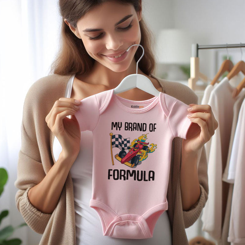 Baby Racing Car Bodysuit My Brand of Formula First Outfit Vêtements bébé