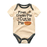 Funny cheeky pastry chef gift baby bodysuit baking buddy romper Pie lover shirt custom baby boy girl clothes baby shower gift personalized newborn gift