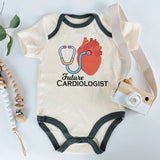 Future Cardiologist Baby Bodysuit Cute Medical Career Newborn Outfit Heart Doctor Baby Shower Gift