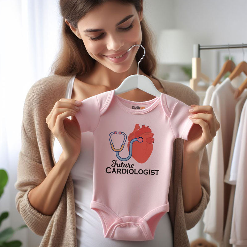 Future Cardiologist Baby Bodysuit Cute Medical Career Newborn Outfit Heart Doctor Baby Shower Gift