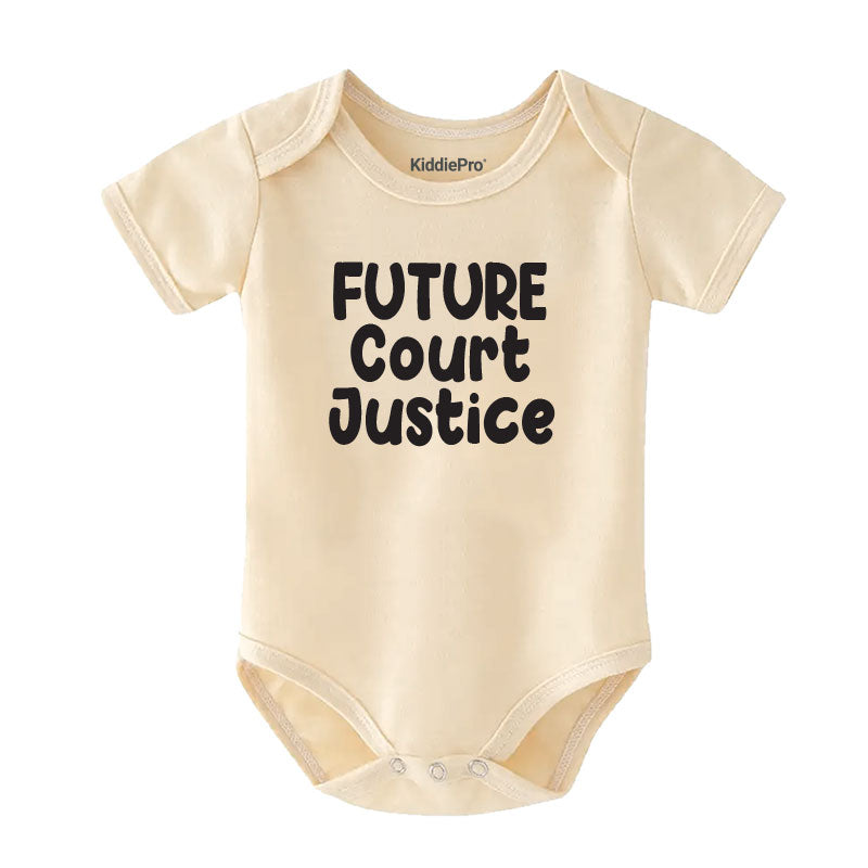 Future court justice baby clothes unisex newborn outfit custom lawyer legal chief supreme justice baby bodysuit