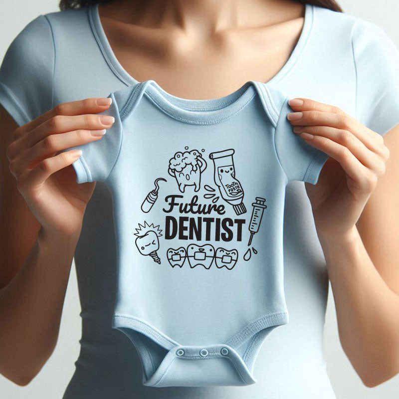 Future Dentist Baby Bodysuit Cute Dental Theme Newborn Outfit Unisex baby clothes Vêtements bébé