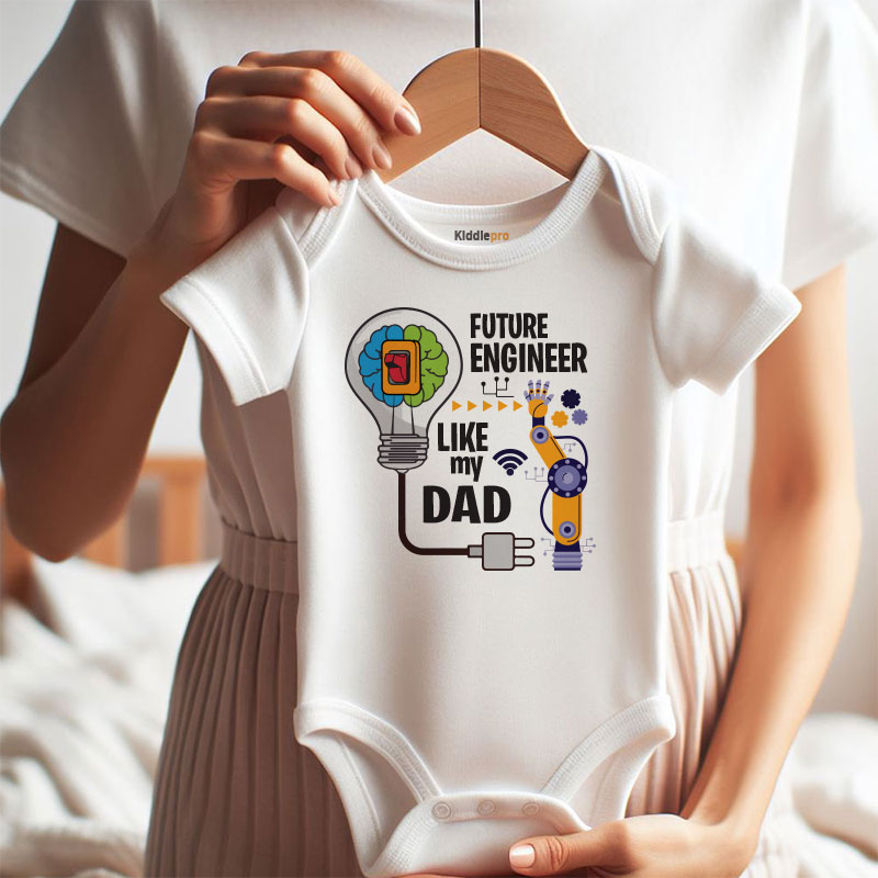 Future Engineer Robotics & Artificial Intelligence Baby Bodysuit STEM Baby Outfit Tech Lover Baby Shower Gift