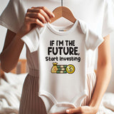 Cute Finance Baby Clothes funny future investment humor bodysuit money joke romper personalized baby gift