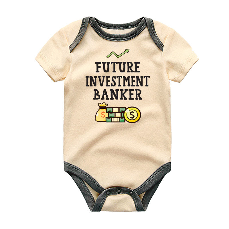 Cute Finance baby clothes Financial investment humor unisex baby boy girl bodysuit future banker accountant auditor baby outfit custom infant shirt baby shower gift