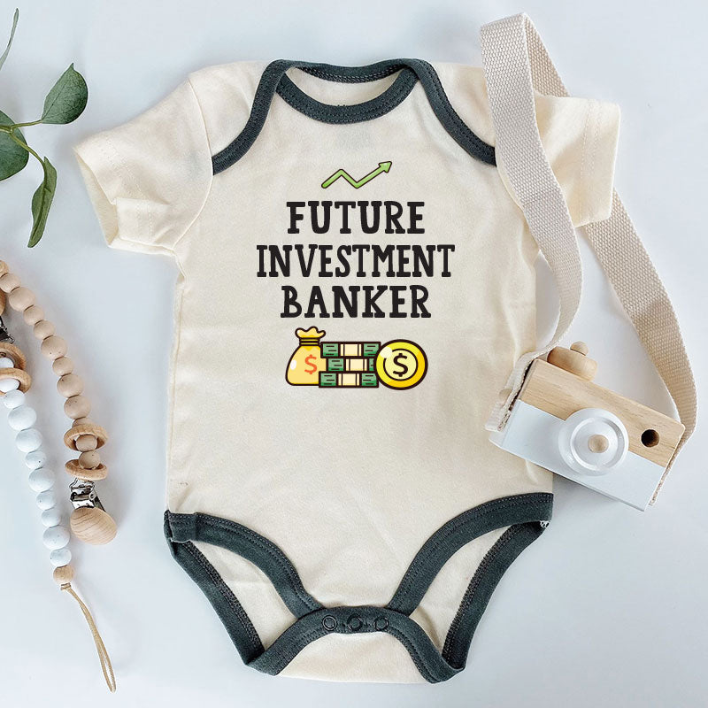 Cute Finance baby clothes Financial investment humor unisex baby boy girl bodysuit future banker accountant auditor baby outfit custom infant shirt baby shower gift