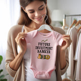 Cute Finance baby clothes Financial investment humor unisex baby boy girl bodysuit future banker accountant auditor baby outfit custom infant shirt baby shower gift