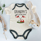 Grandpa's Golding buddy Baby Bodysuit Little Mini Golfer Golf lover Fan baby clothes Grandparents Gift for baby