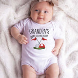 Grandpa's Golding buddy Baby Bodysuit Little Mini Golfer Golf lover Fan baby clothes Grandparents Gift for baby