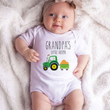 Grandpa's Little Helper, Baby Bodysuit, Farm Tractor, Farmer Baby Clothes, Grandpa's Assistant, Infant One-Piece, Baby Romper, Cute, Adorable, Farm-themed, Gift for Grandpa, Baby Shower, Newborn, Farm Life, Country Style