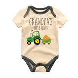 Grandpa's Little Helper, Baby Bodysuit, Farm Tractor, Farmer Baby Clothes, Grandpa's Assistant, Infant One-Piece, Baby Romper, Cute, Adorable, Farm-themed, Gift for Grandpa, Baby Shower, Newborn, Farm Life, Country Style